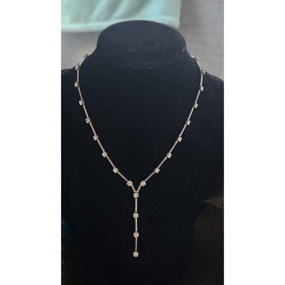 Agatha Paris Y Drop Necklace In Silver   Color